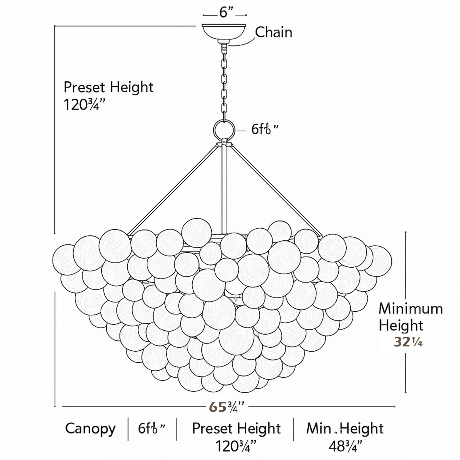 FALIA ROUND CHANDELIER