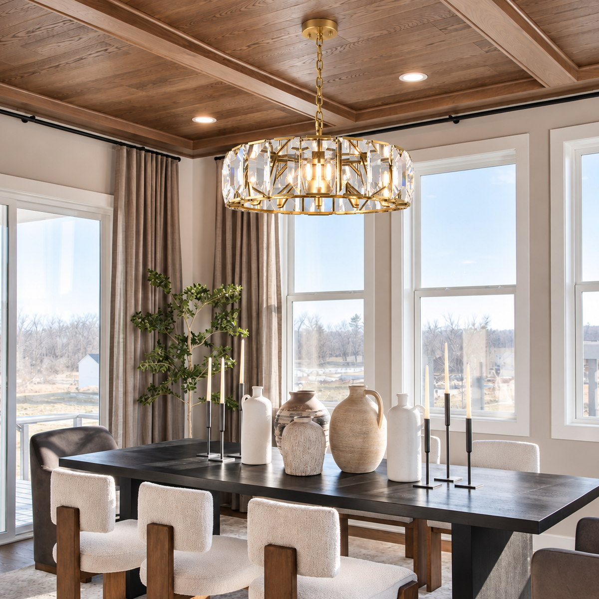 Hadilor Crystal Round Chandelier