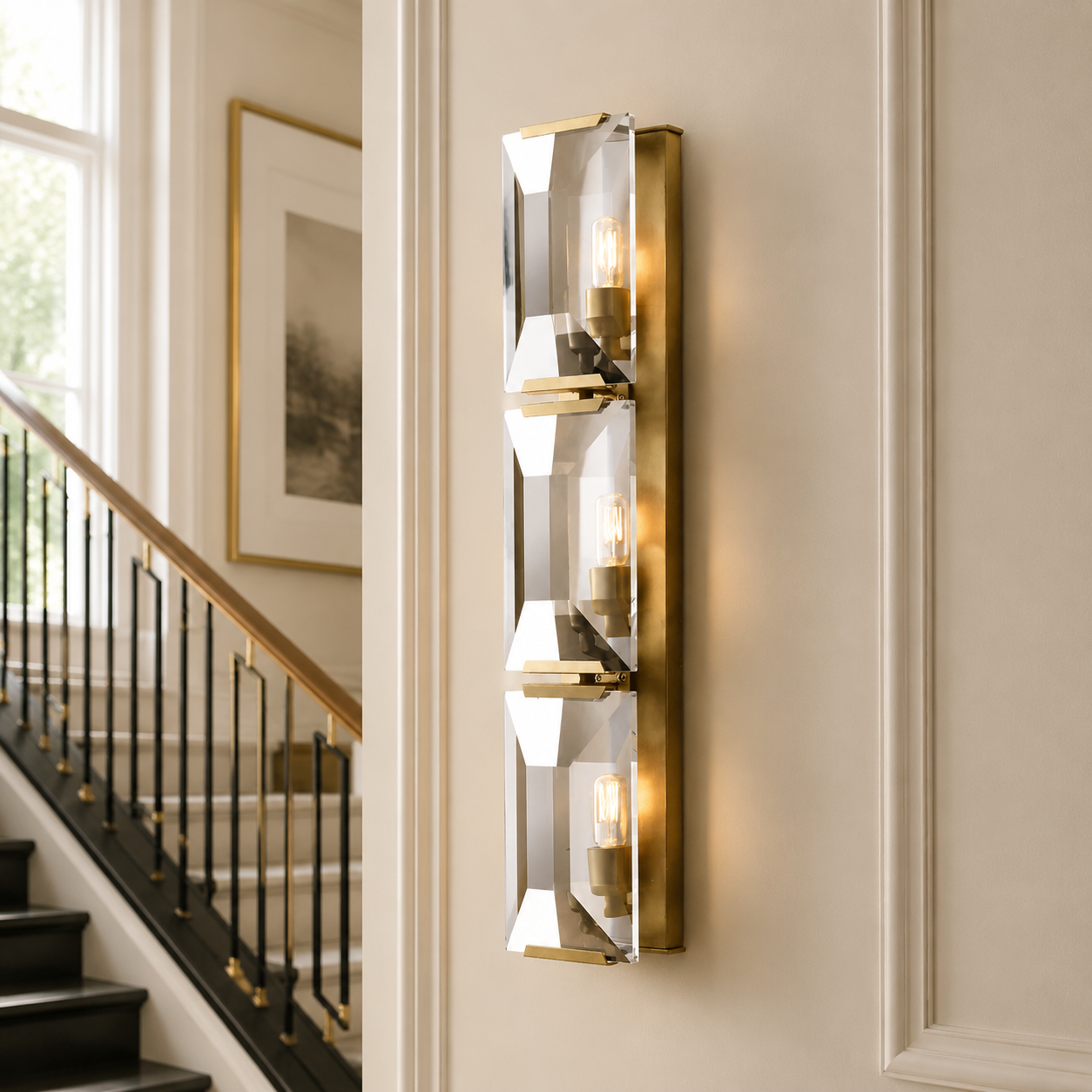 Hadilor CRYSTAL TRIPLE SCONCE