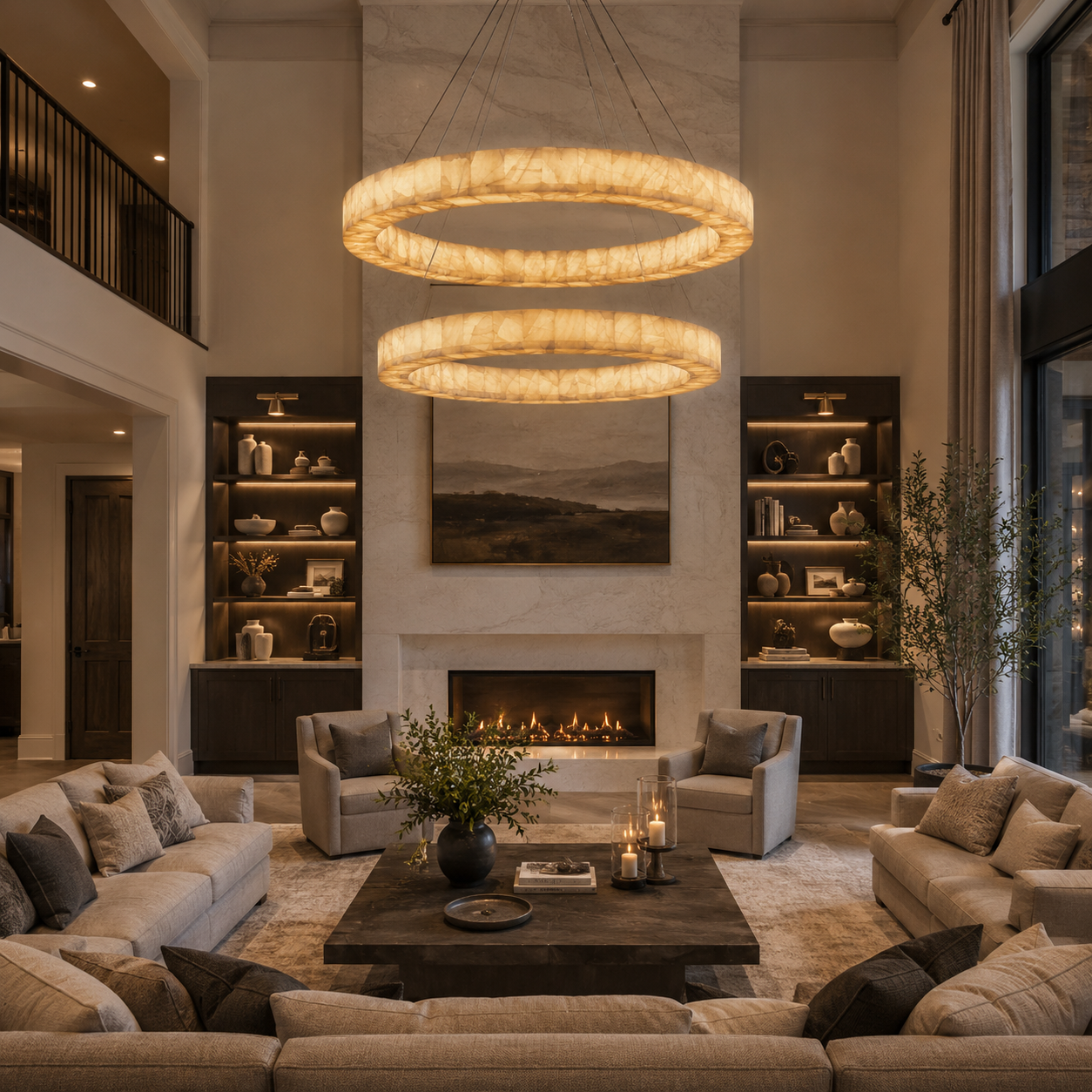 Livage Lueur Two-Tier Round Chandelier