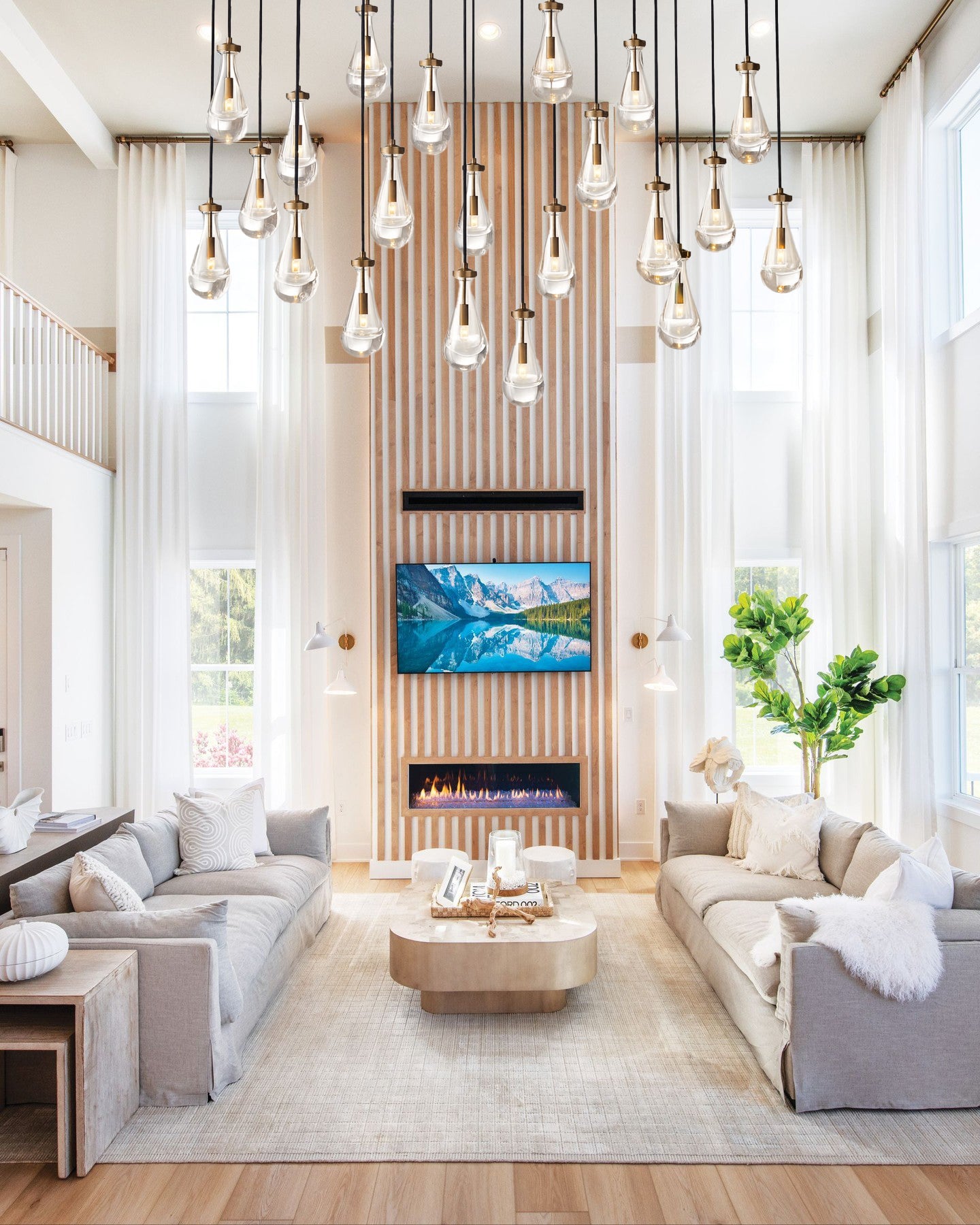 Rainy Rectangular Chandelier