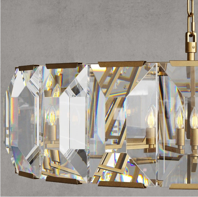 MARLOW CRYSTAL ROUND CHANDELIER 43"