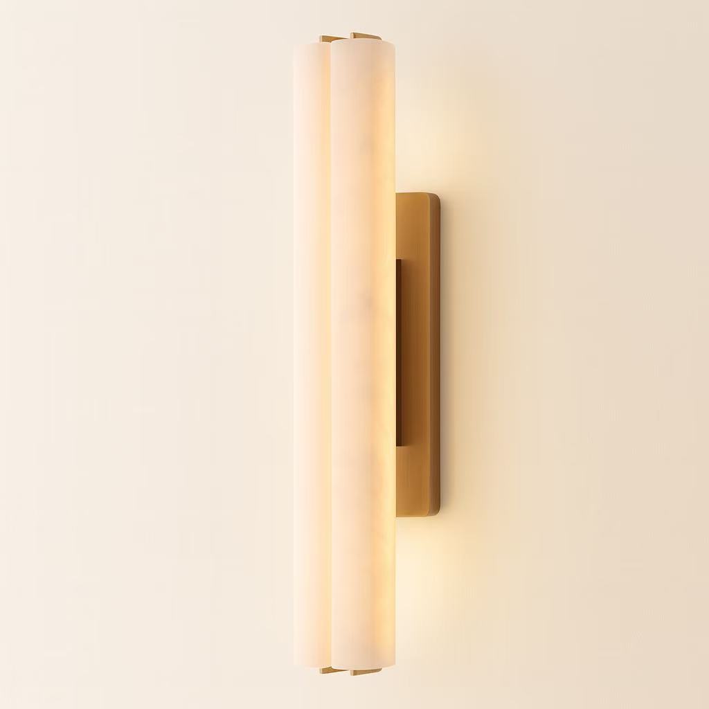 BUDUBON ALABASTER DOUBLE SCONCE