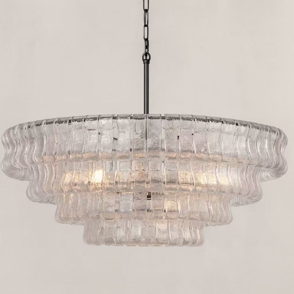 Ehiaccio Clear Class Round Chandelier