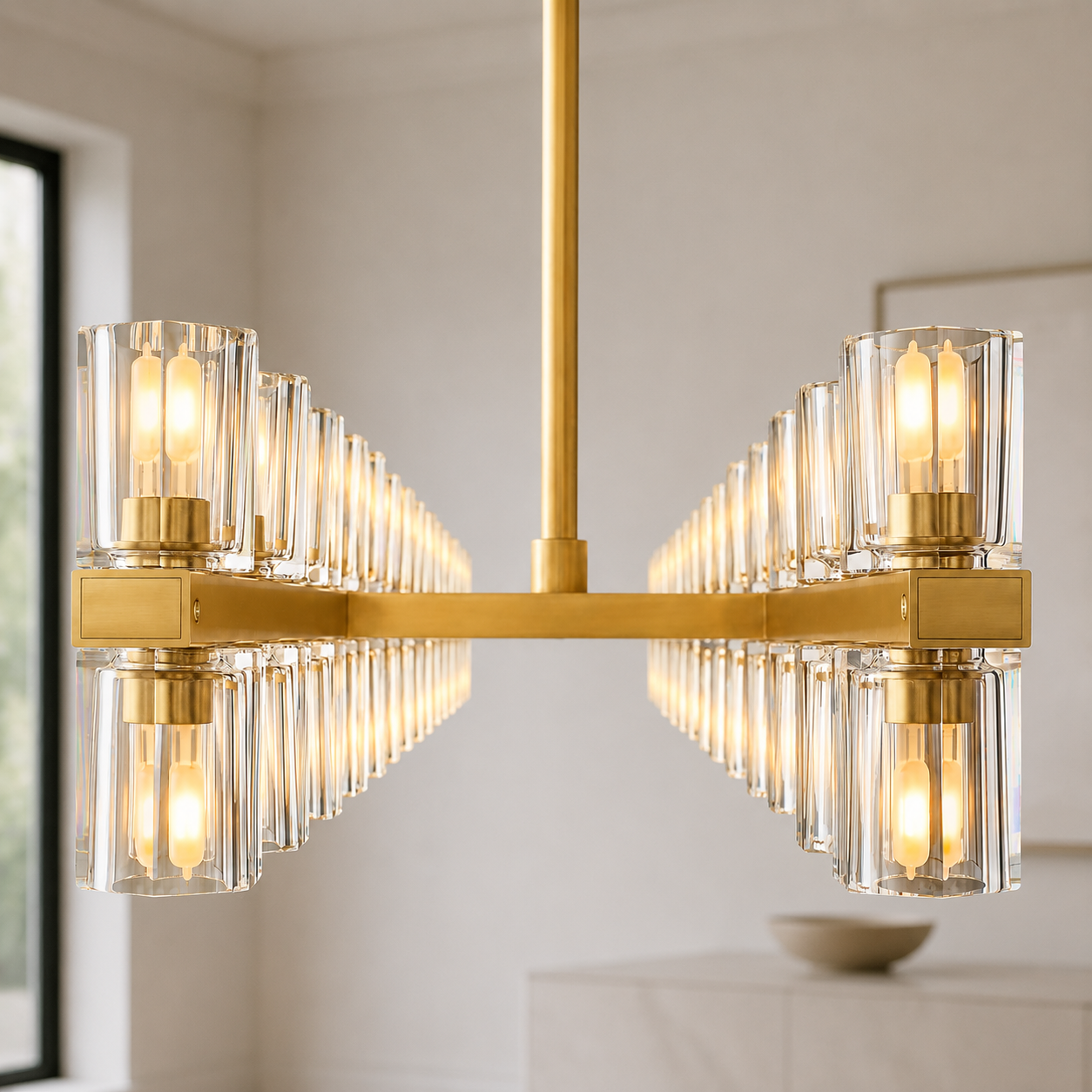 Arcuphoe LED Rectangular Chandelier