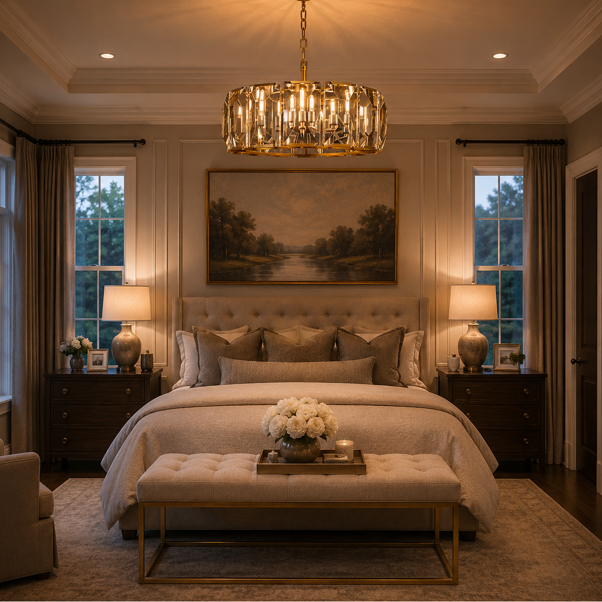 Hadilor Crystal Round Chandelier