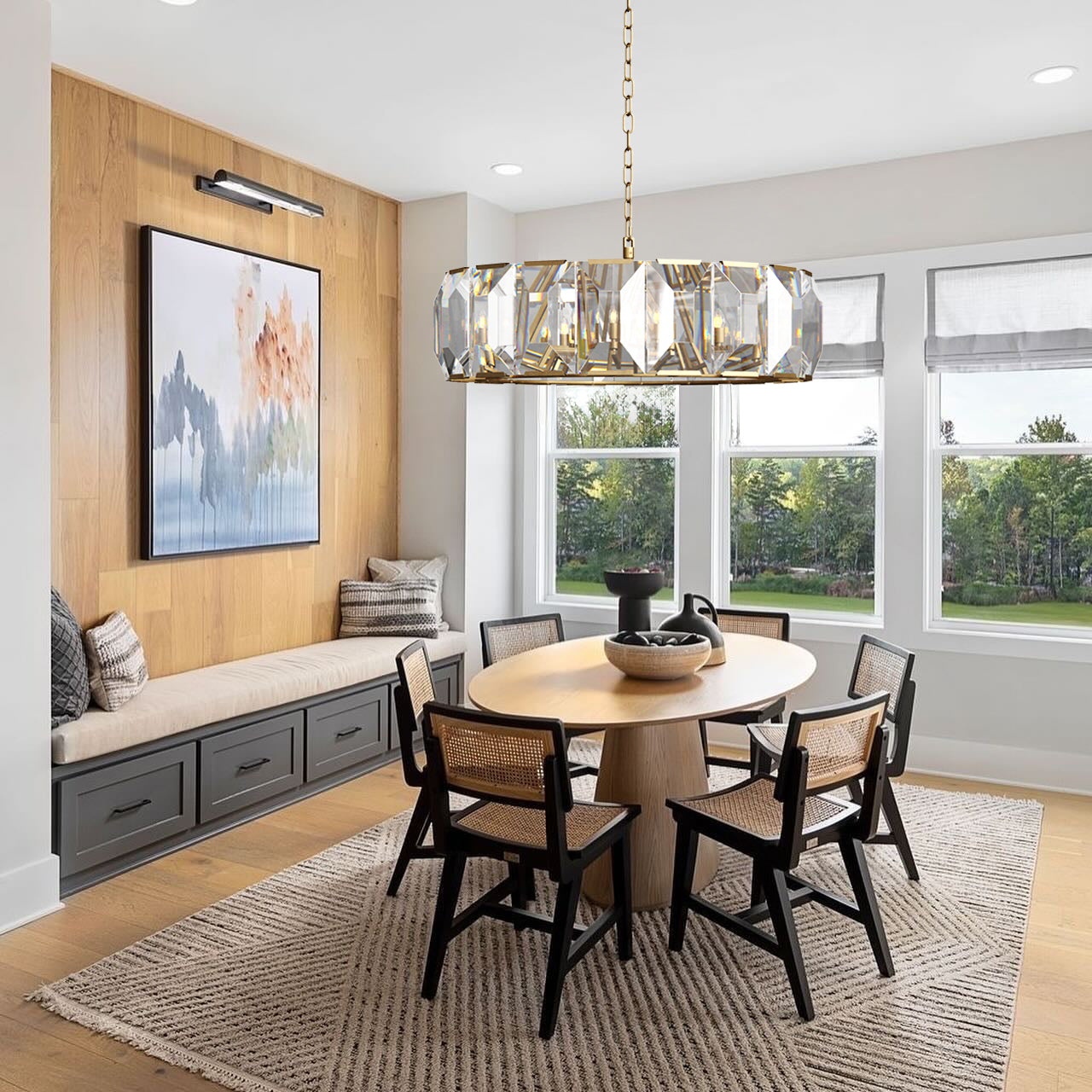MARLOW CRYSTAL ROUND CHANDELIER 43"