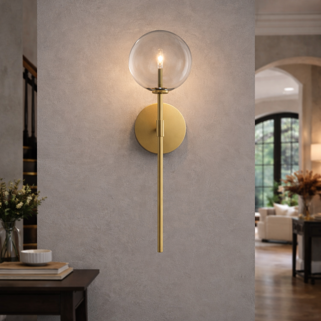 Glass Global Sconce
