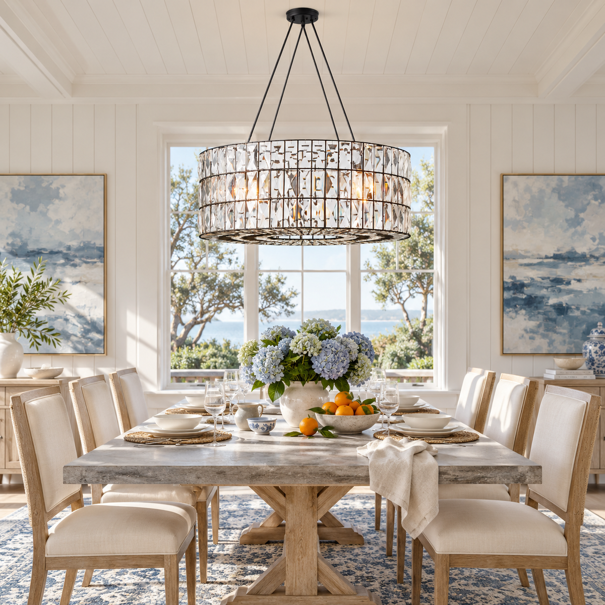 Audrey Crystal Round Chandelier