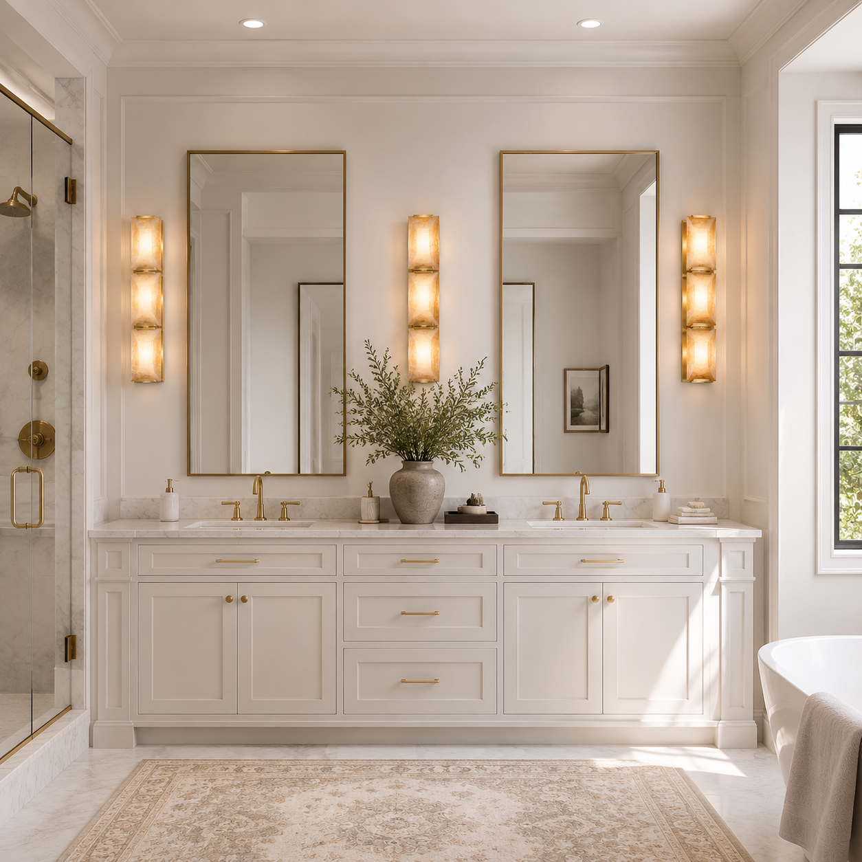 Marlow Calcite Triple Sconce