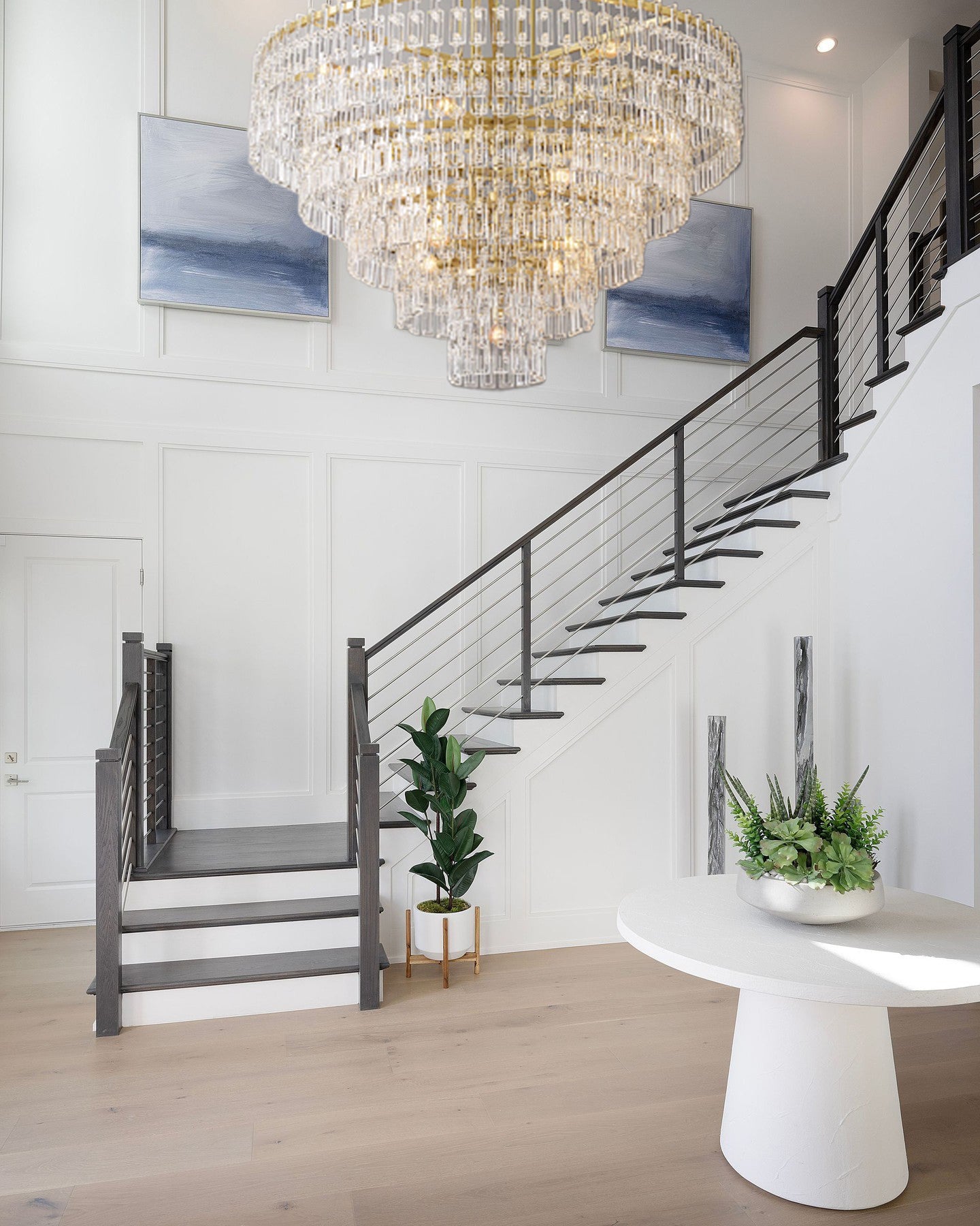 Marignam Tiered Round Crystal Chandelier 37″ 49″ 61″