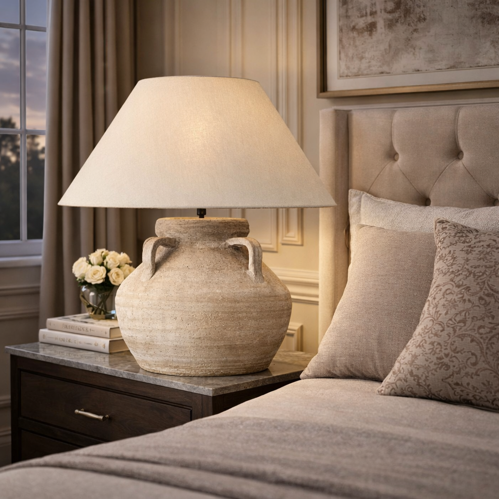 Terray Cotta Water Jug Table Lamp