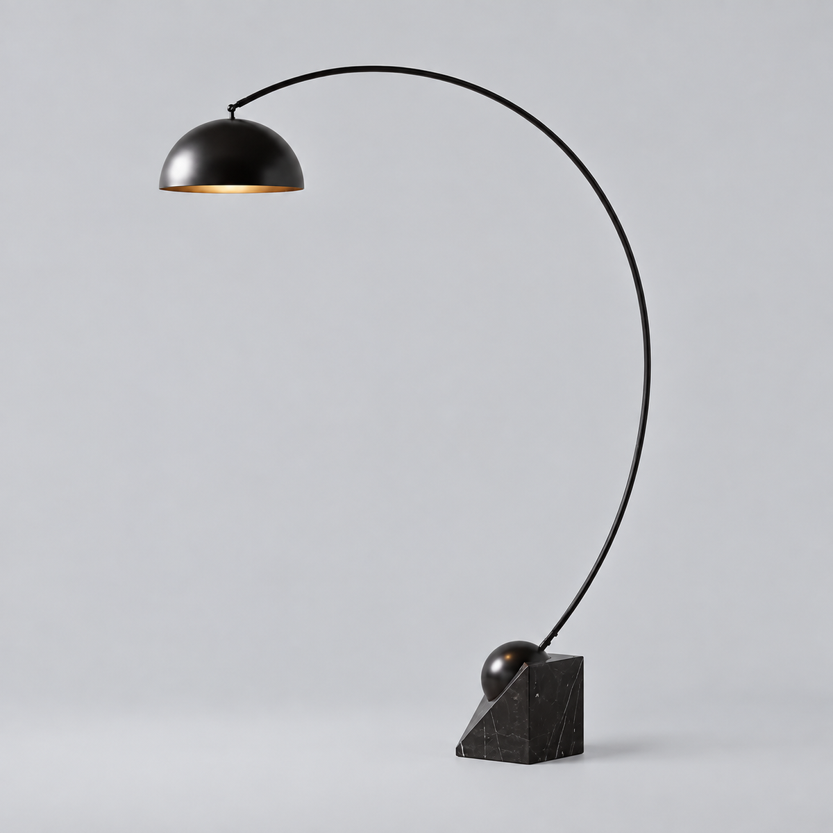 Floor Lamp with Marble Base