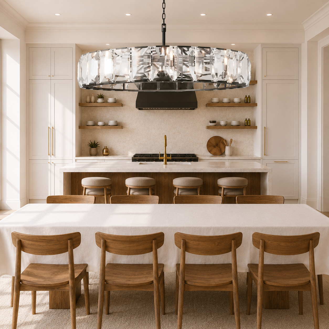 Hadilor Crystal Round Chandelier