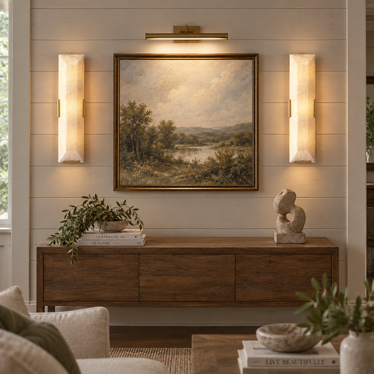 Hadilor Calcite Linear Sconce