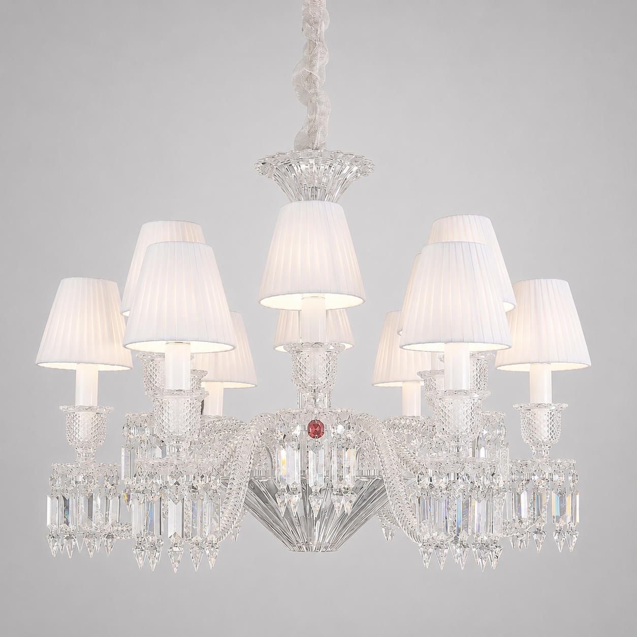 Luxury Crystal Lighting with Lampshades