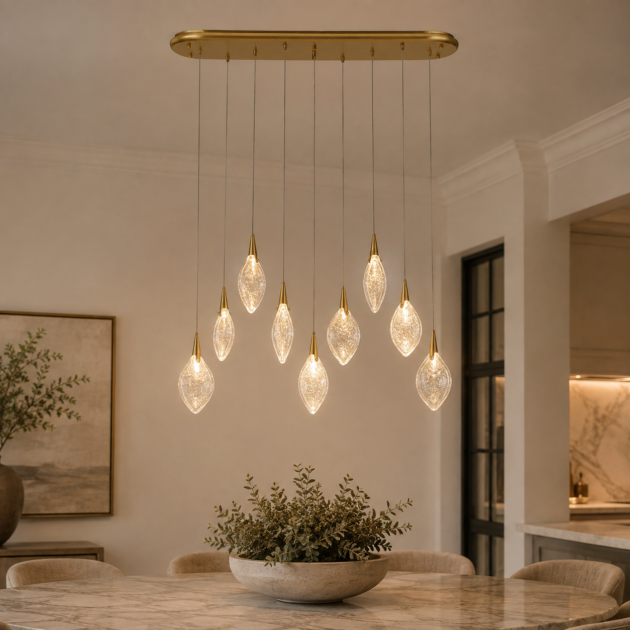 7 Lt LED Round Pendant