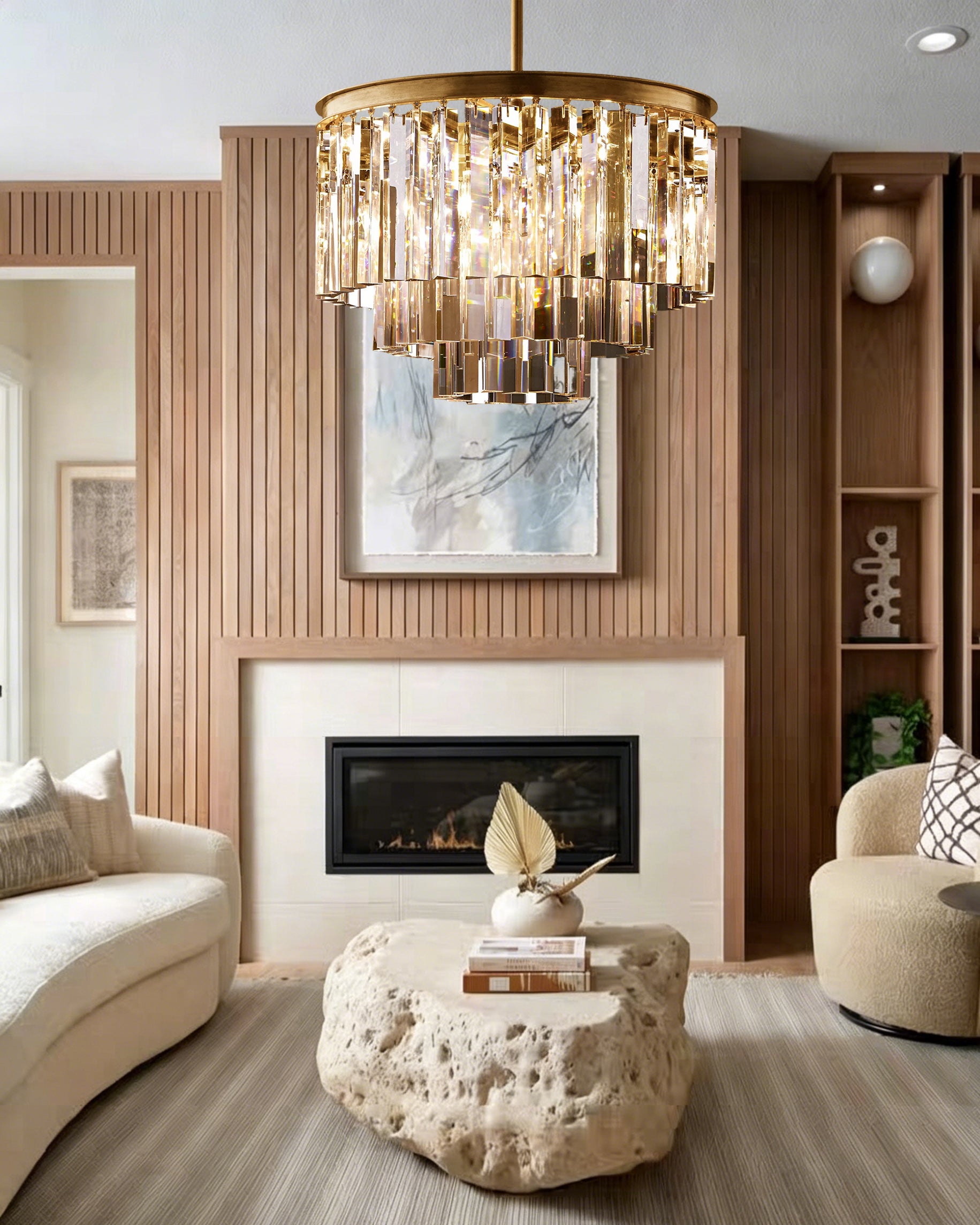 1920s Odeen Round Chandelier