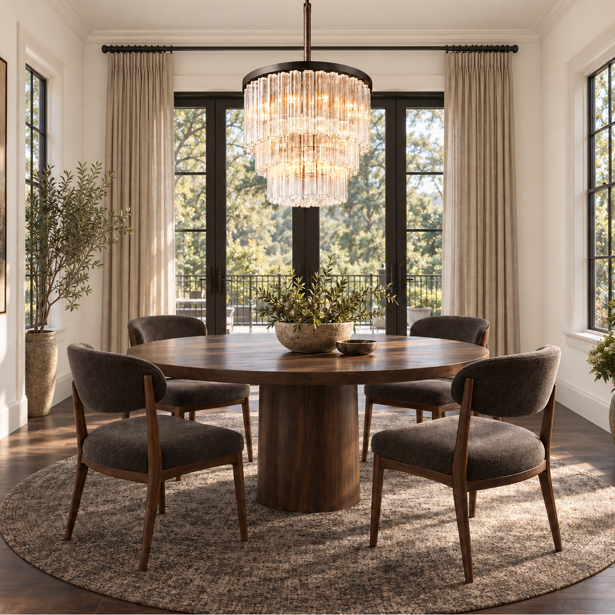 Cirbos Three-Tier Round Chandelier