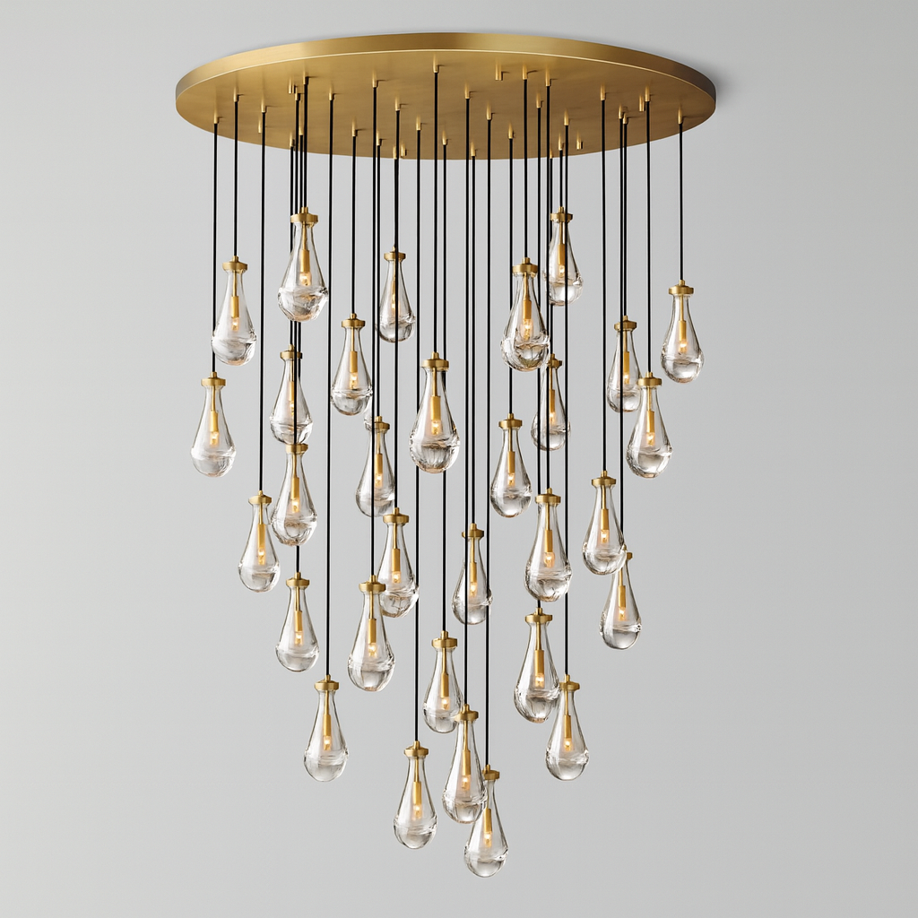 Rainy Round Chandelier