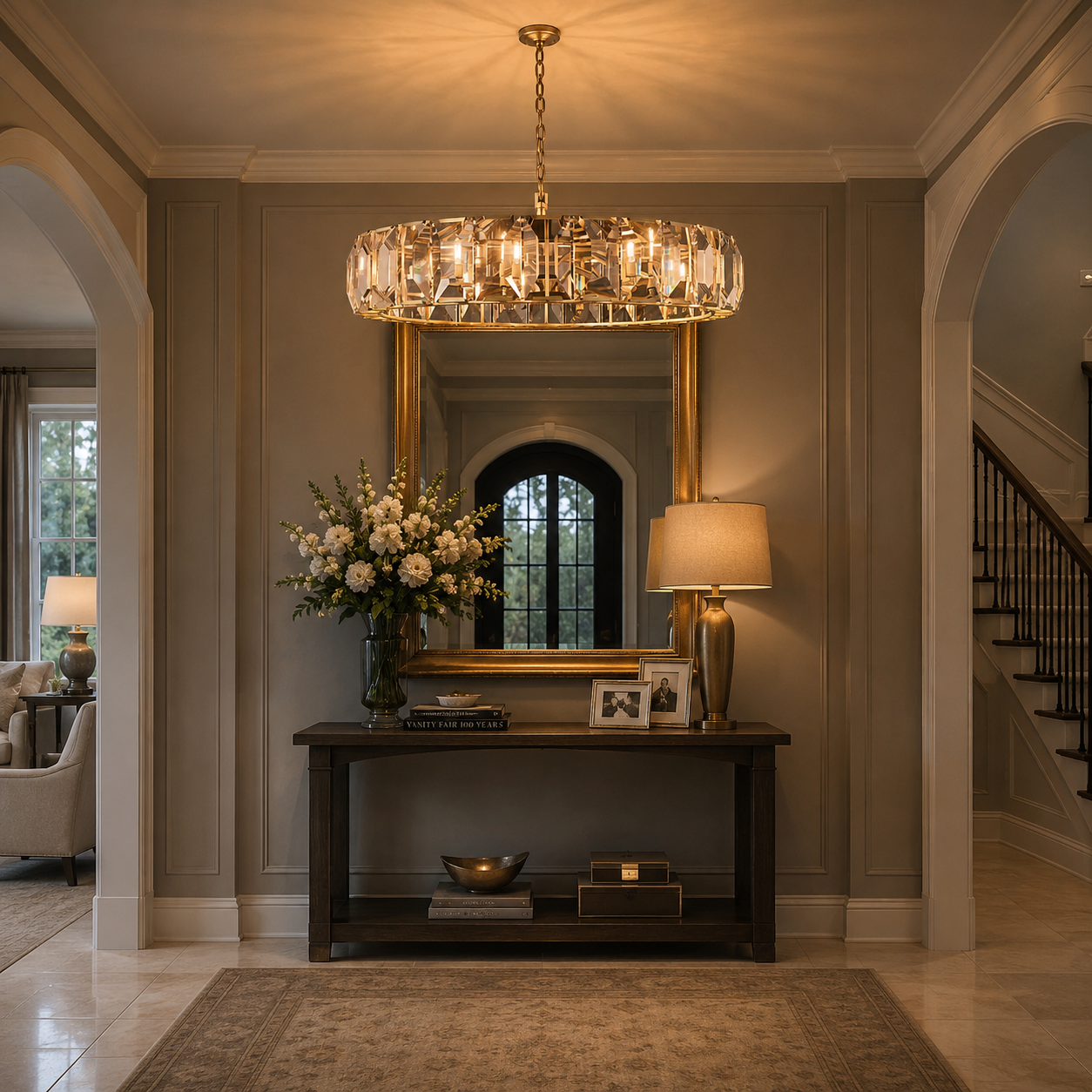 Marlow Crystal Round Chandelier