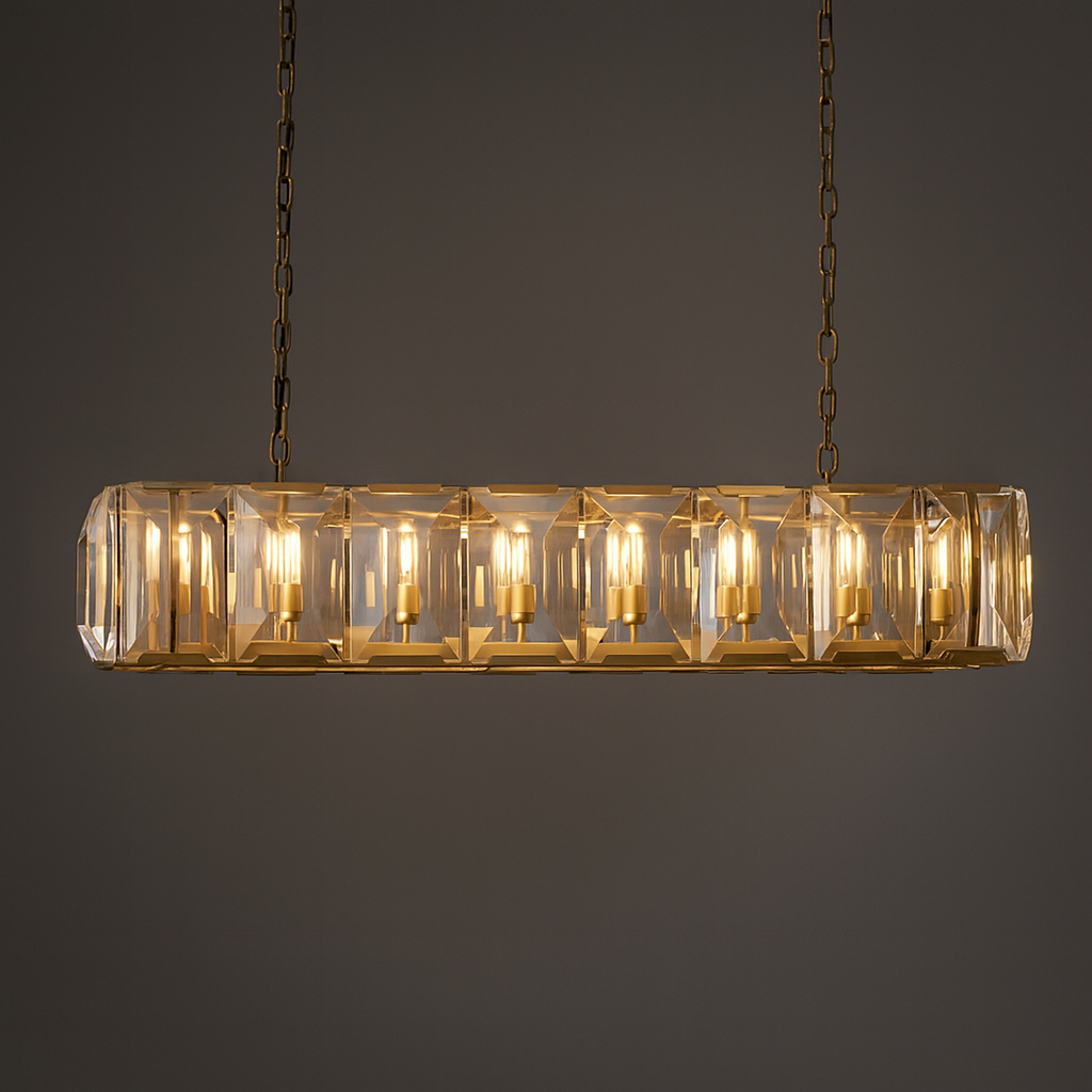 MARLOW CRYSTAL RECTANGULAR CHANDELIER
