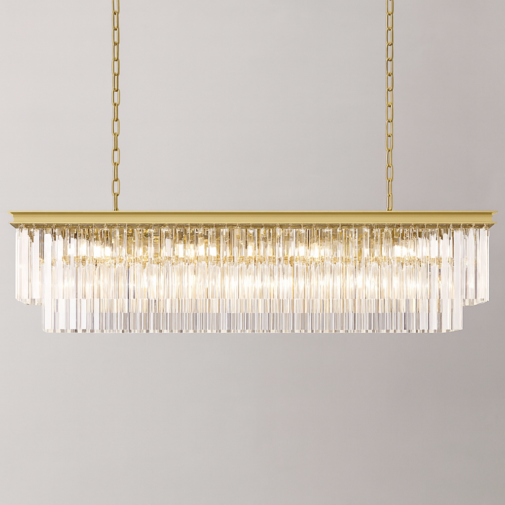 1920S Odeen Rectangular Chandelier