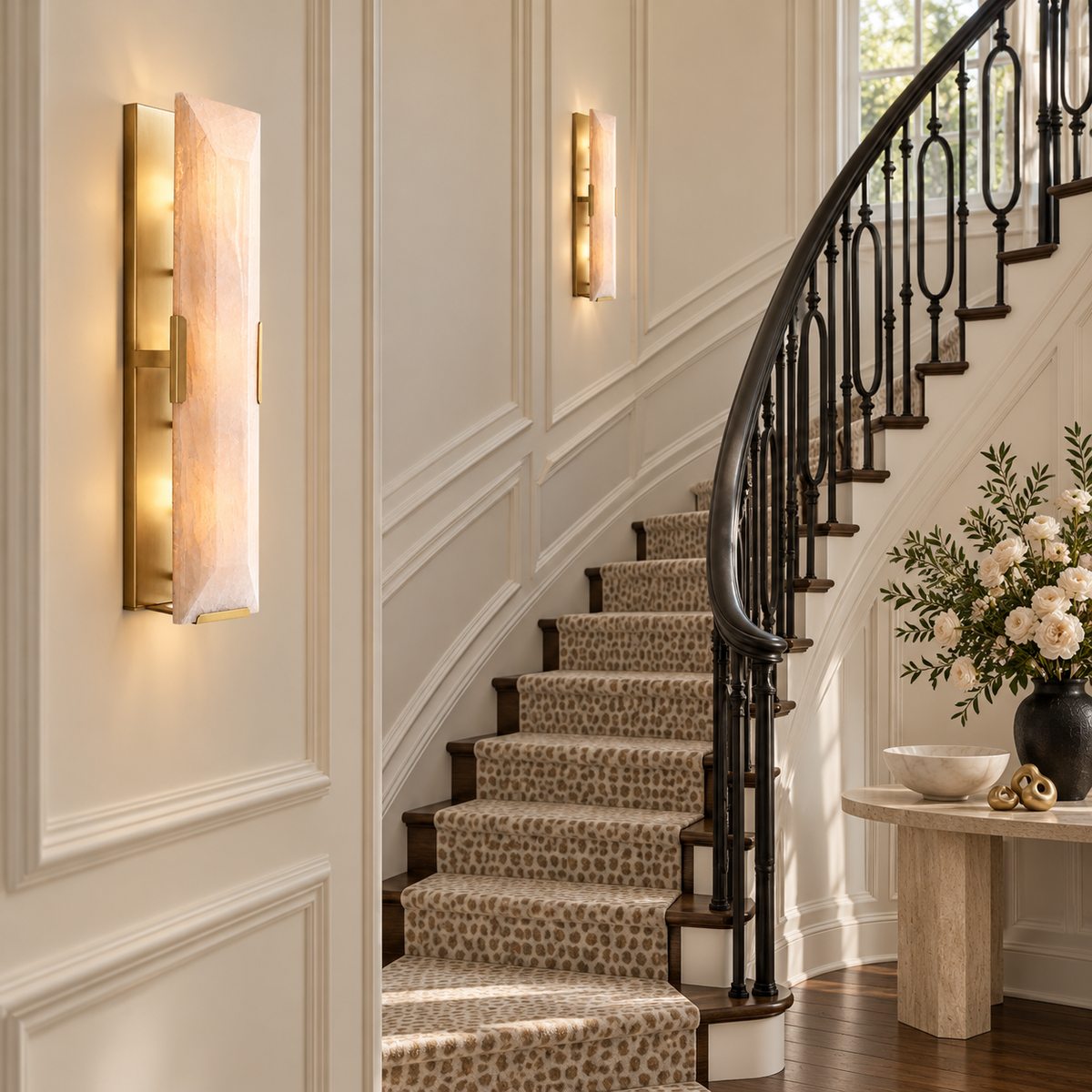 Hadilor Calcite Linear Sconce