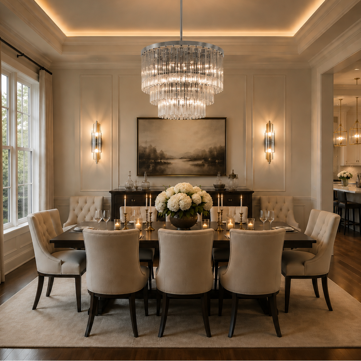 Cirbos Three-Tier  Round Chandelier
