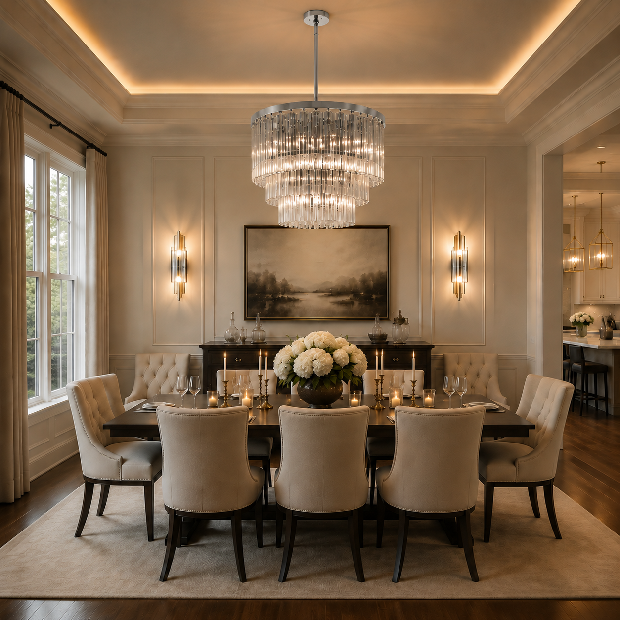 Ciello Three-Tier  Round Chandelier