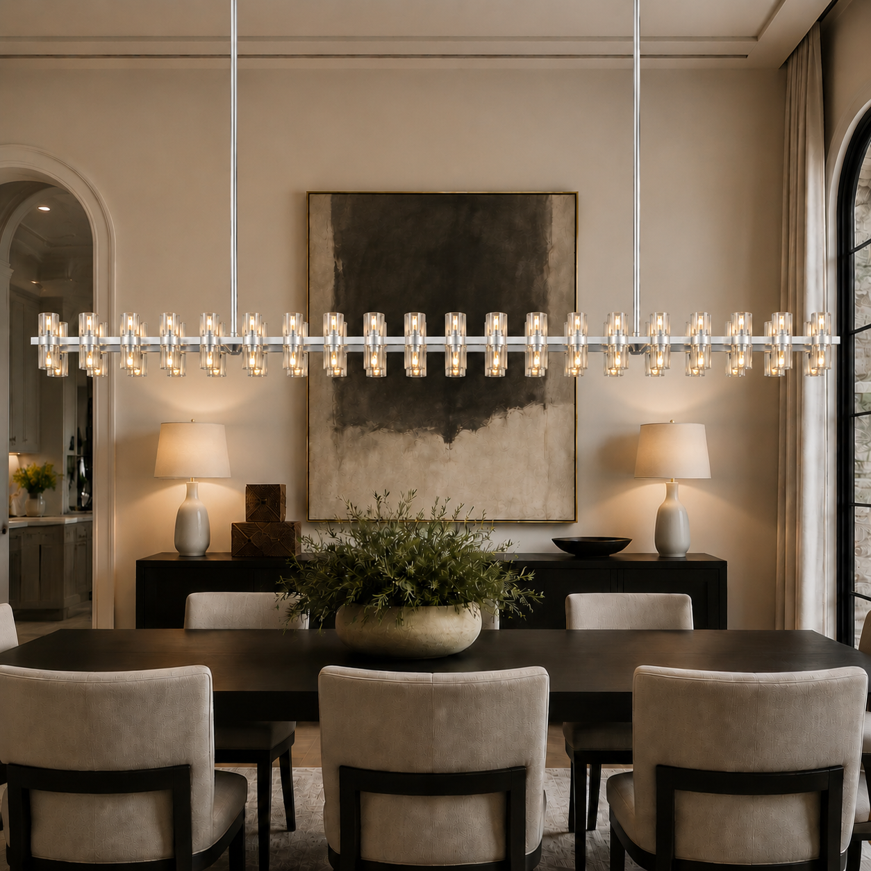 Arcuphoe LED Rectangular Chandelier