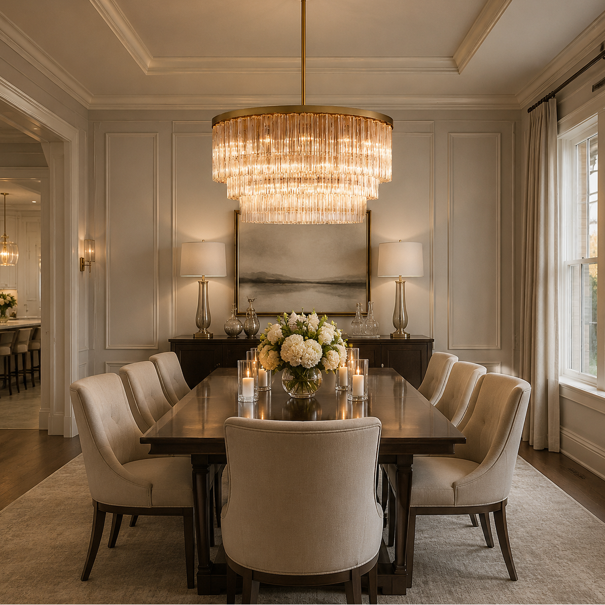 Cirbos Three-Tier  Round Chandelier