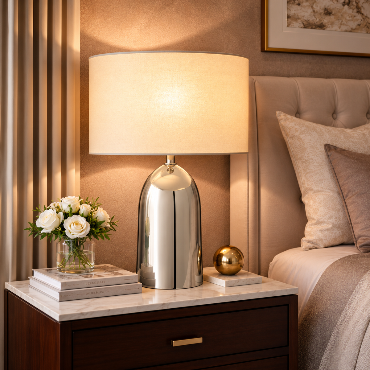 Sarezzoe Metal Tapered Table Lamp