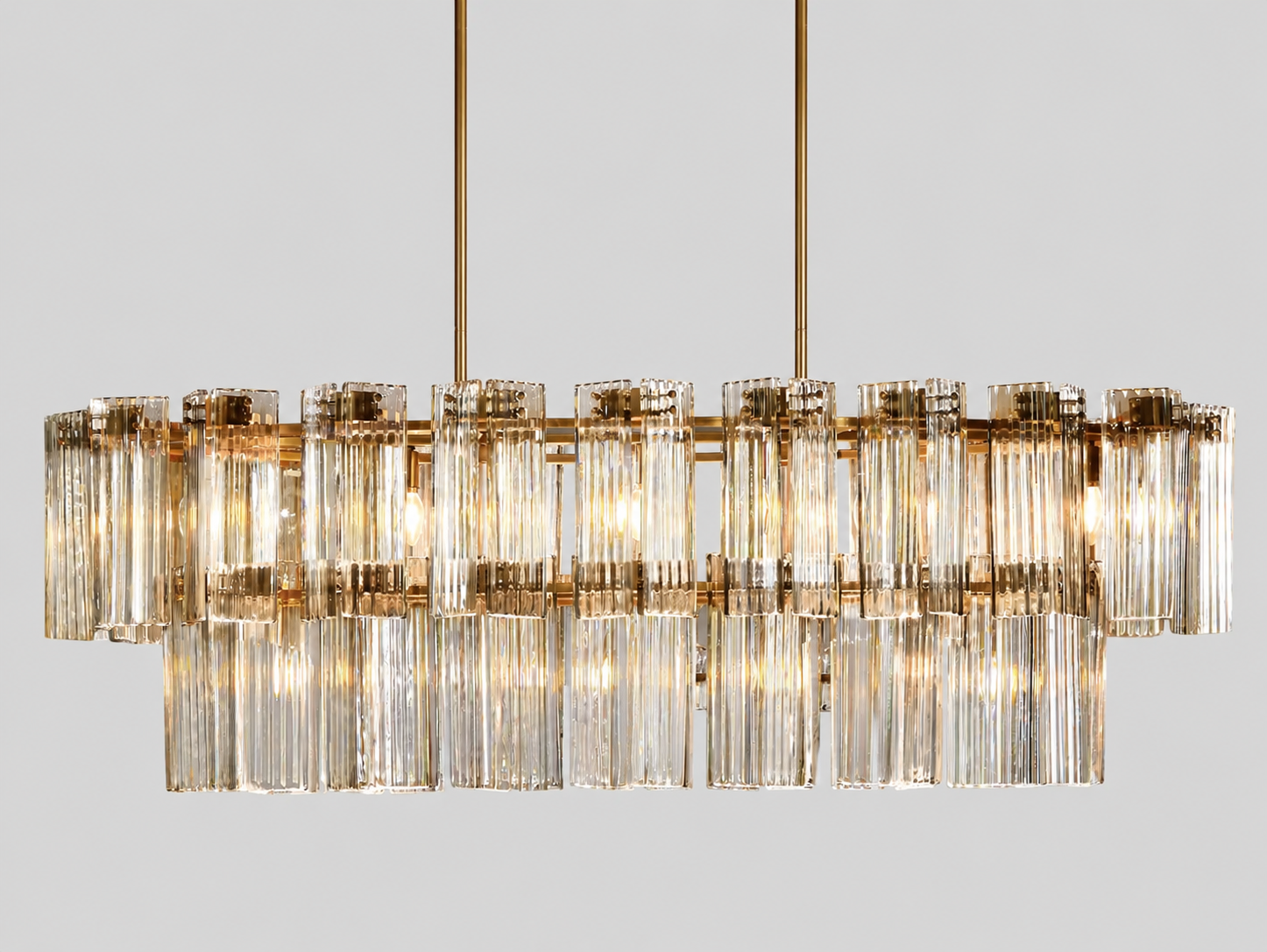 Delsie Oval Tiered Chandelier