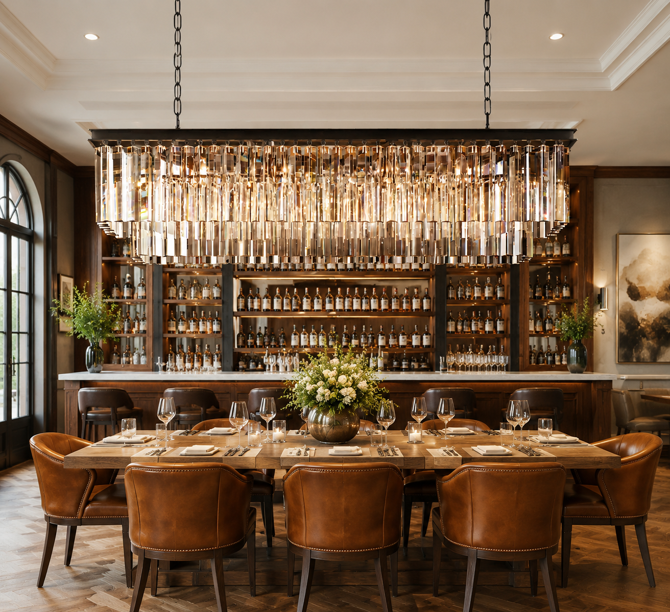 1920s Diomond Rectangular Chandelier