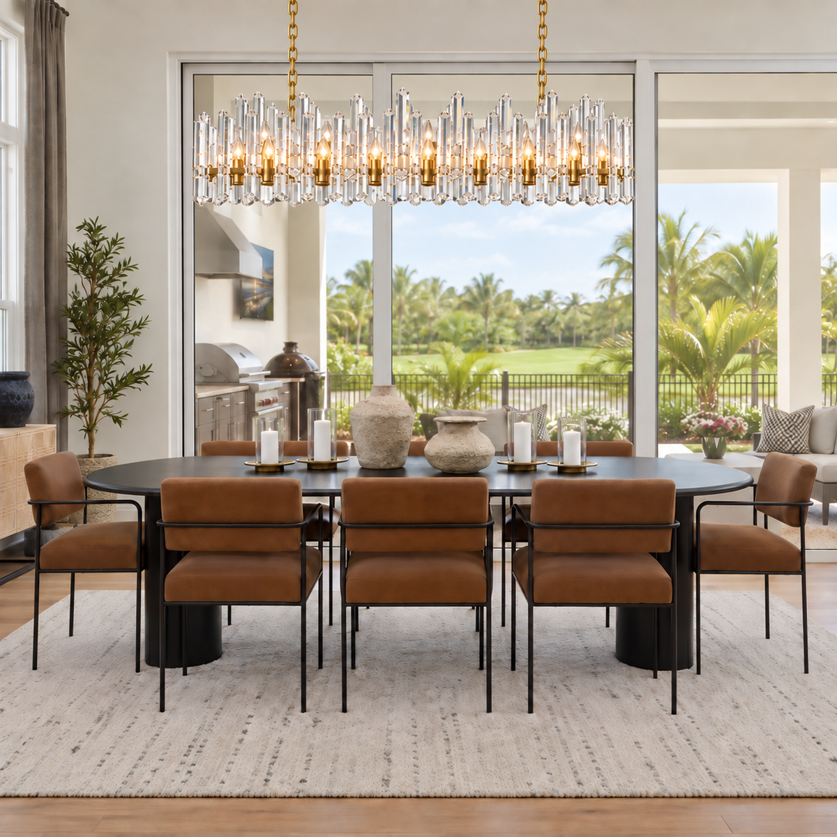 Bororence Linear Chandelier