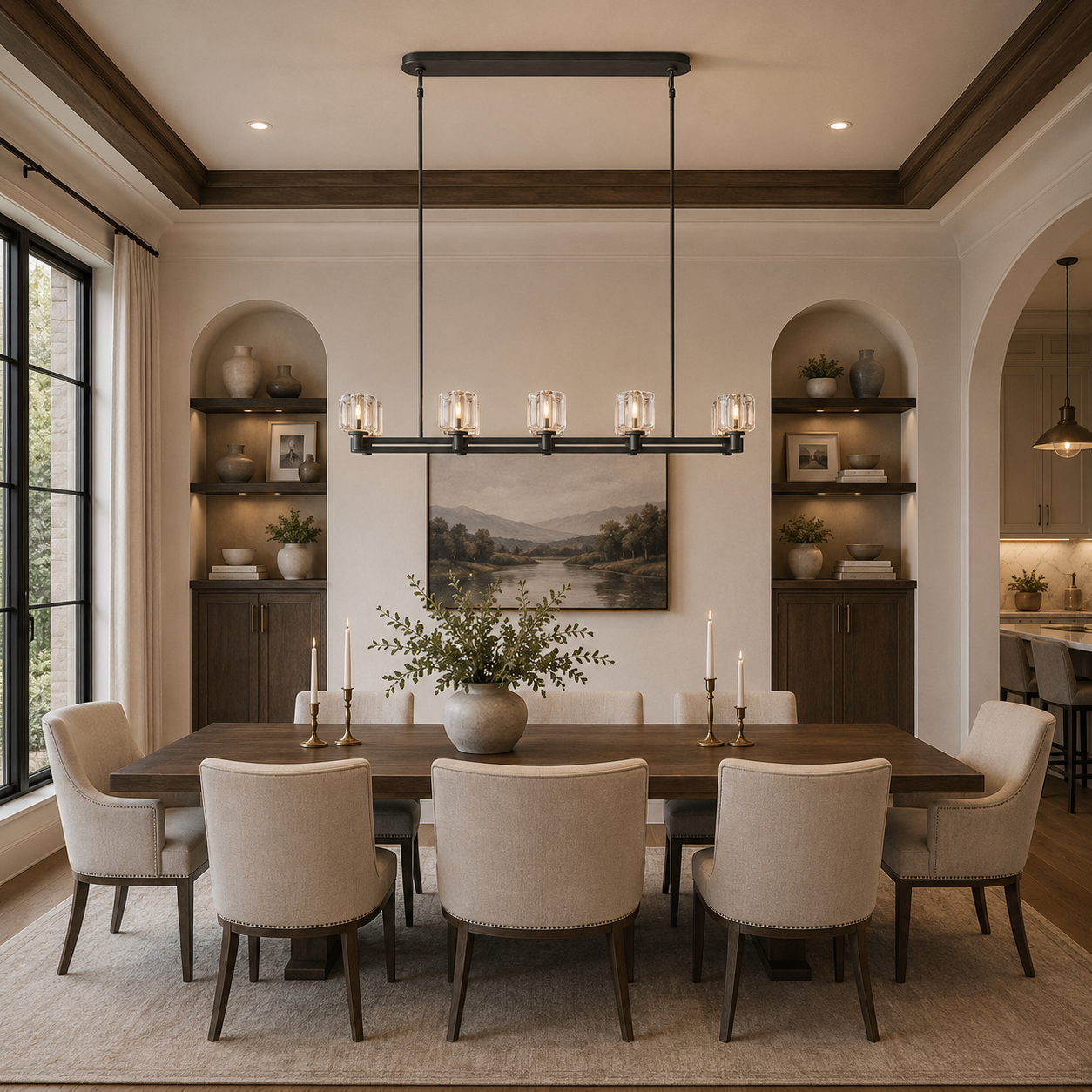 Demared Double Linear Chandelier