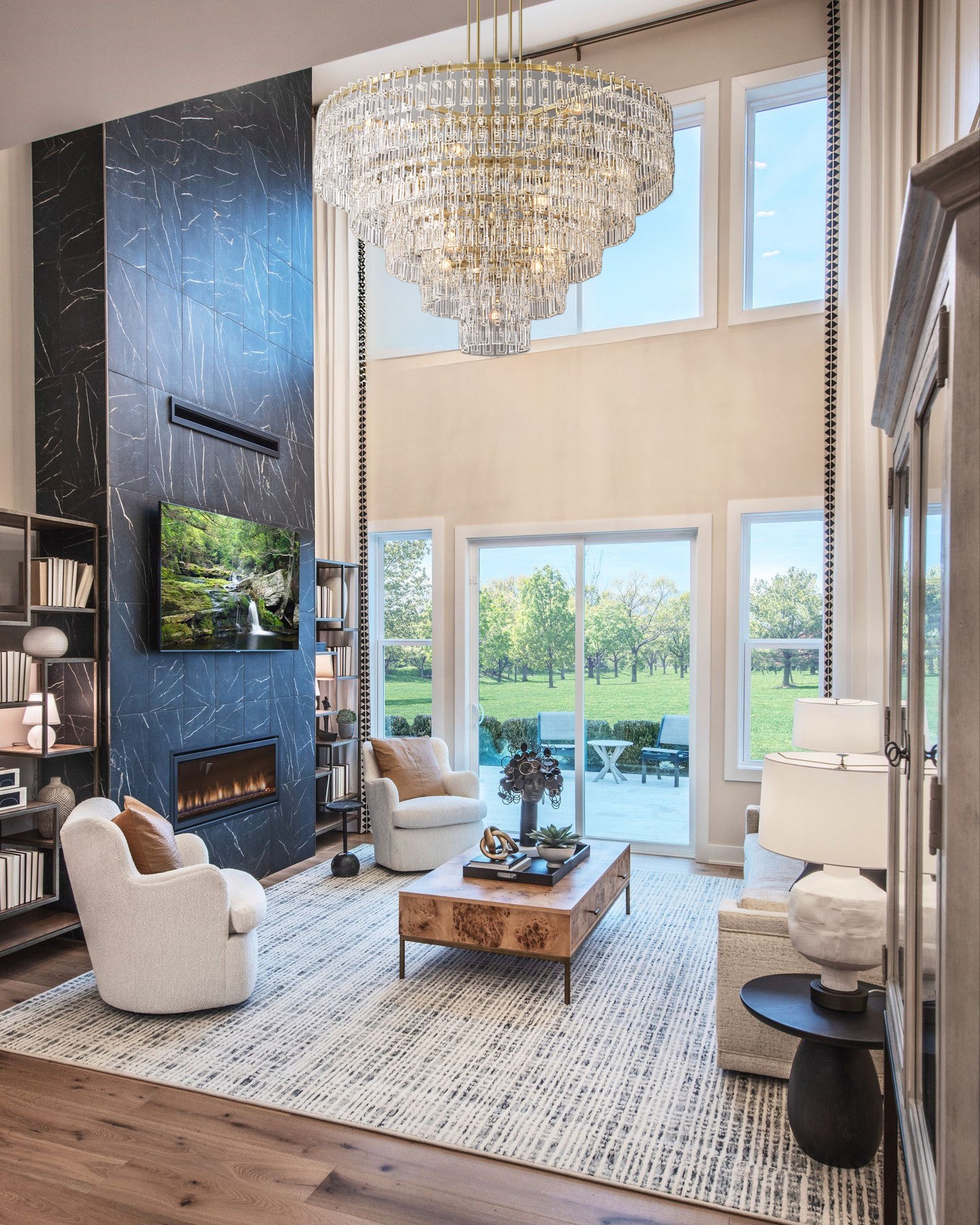 Marignam Tiered Round Crystal Chandelier 37″ 49″ 61″