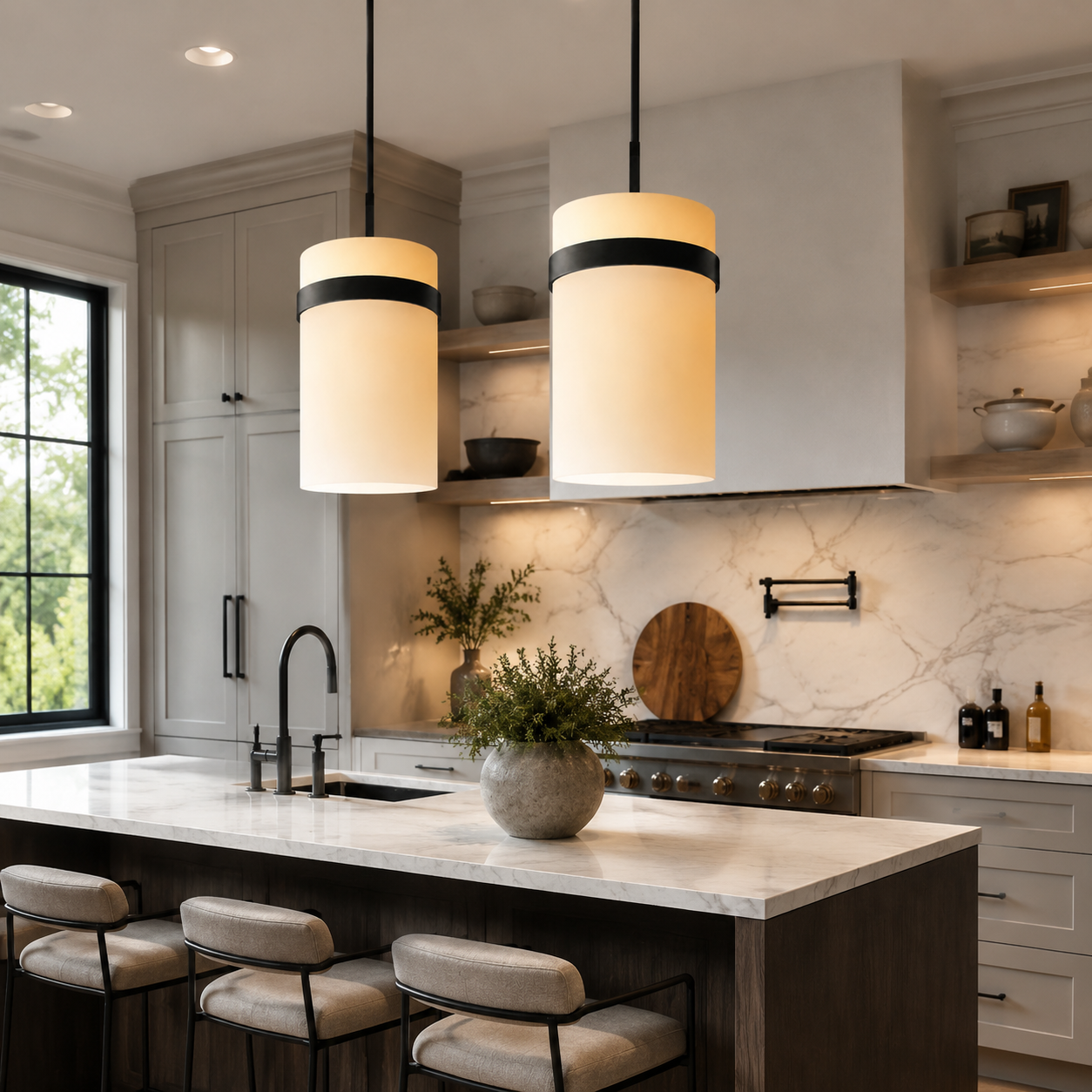Ravellet Milk Glass Pendant