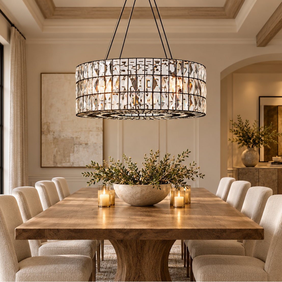 Audrey Crystal Round Chandelier