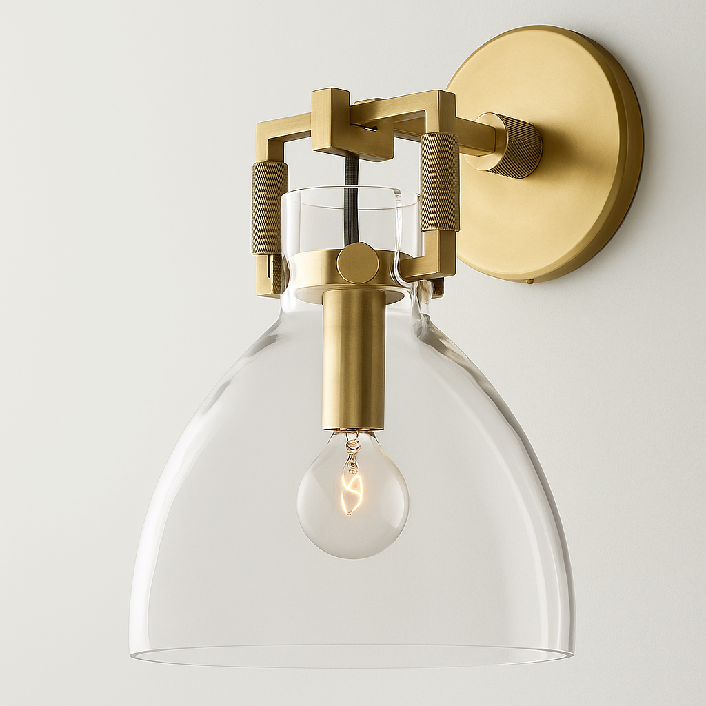 Machinise Glass Cloche Sconce