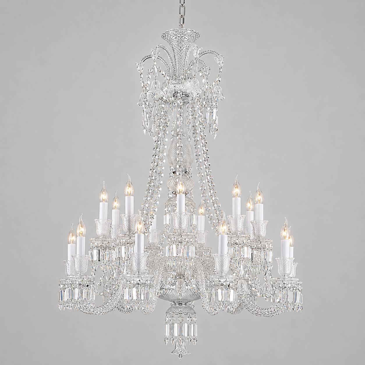 Crystal Lighting with Candles