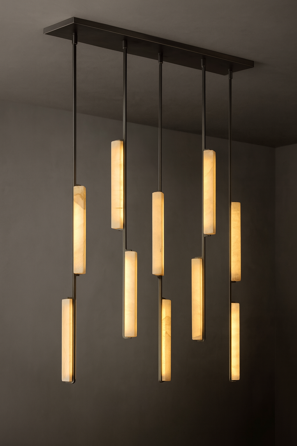 BUDUBON ALABASTER LINEAR CHANDELIER