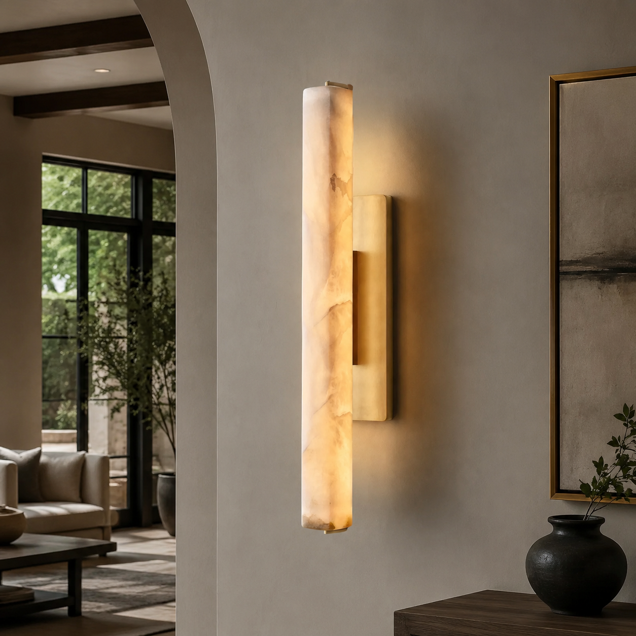 BUDUBON MARBLE STONE SINGLE SCONCE