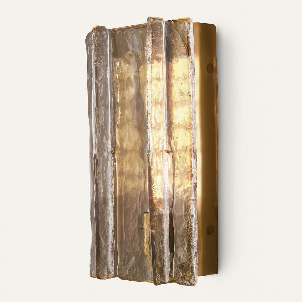 HATTICE CLEAR GLASS SCONCE 15"