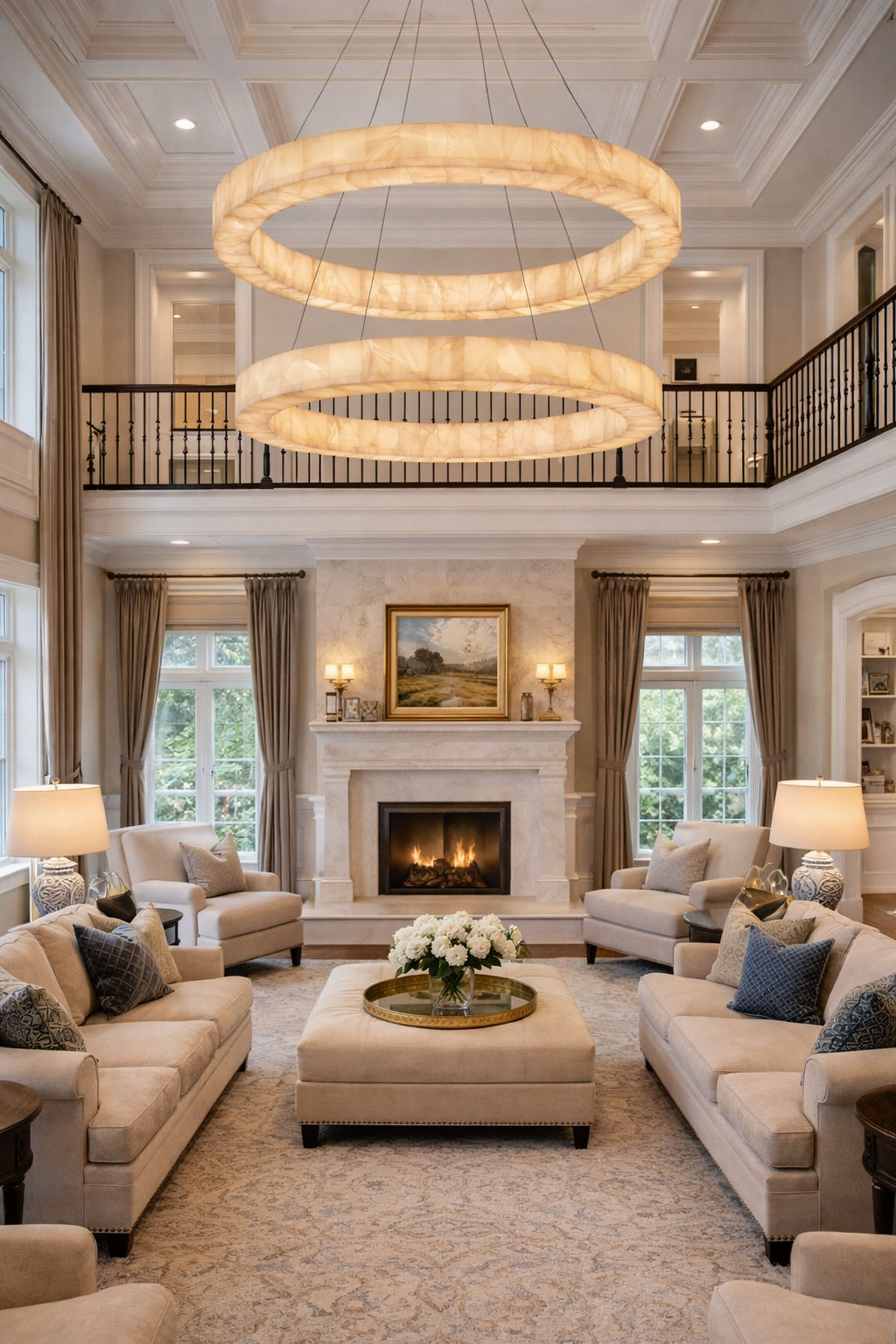 Livage Lueur Two-Tier Round Chandelier