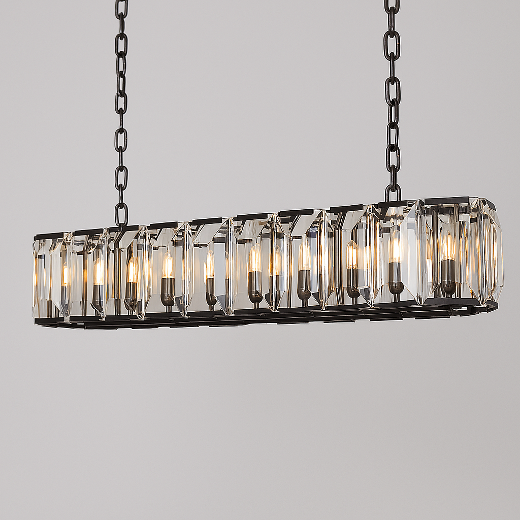 MARLOW CRYSTAL RECTANGULAR CHANDELIER