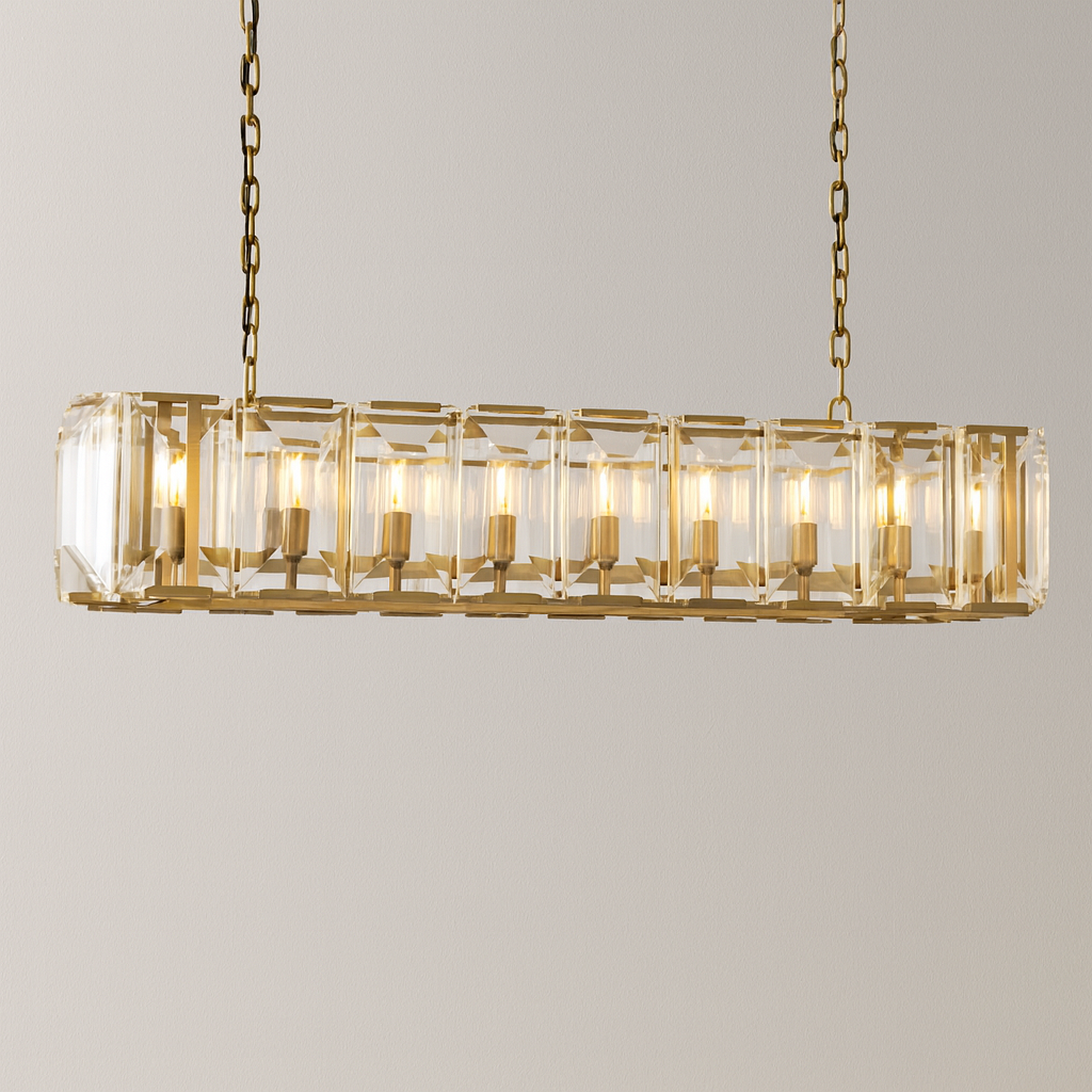 MARLOW CRYSTAL RECTANGULAR CHANDELIER