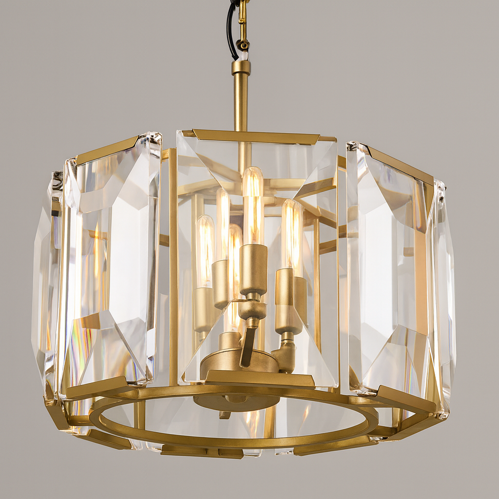 MARLOW CRYSTAL ROUND CHANDELIER 19"