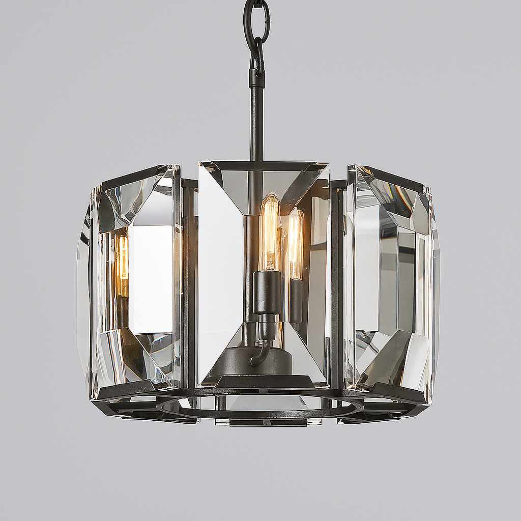 MARLOW CRYSTAL ROUND CHANDELIER 19"